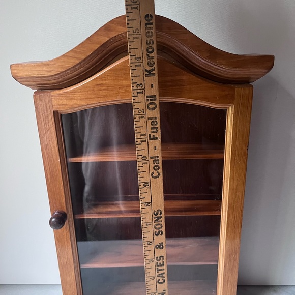 Accents Oak Curio Door Shadow Boxglass Door Curio